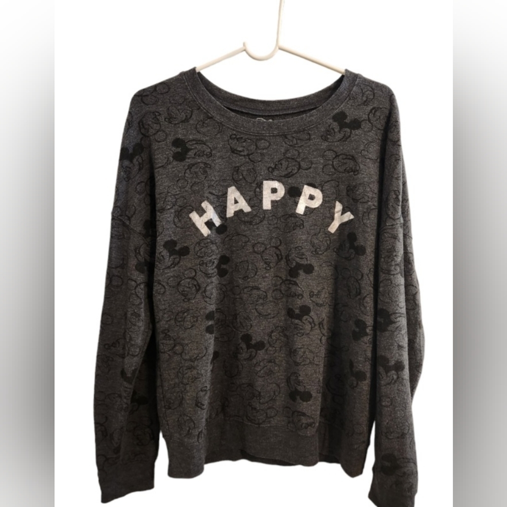 Disney Gray Mickey Mouse Sweatshirt